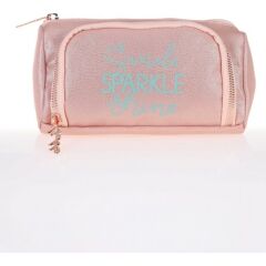 Kaukko Sparkle Plump Kalem Çantası (Somon)