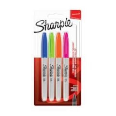 Sharpie Permanent Set Fine 4 Lü Neon
