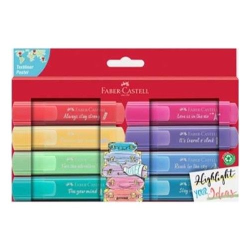 Faber-Castell Fosforlu Kalem 46 Pastel Renk 8X