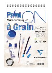 Clairefontainepaint-On Çzm Blk A4 200Gr 20Yp Üst Spiral