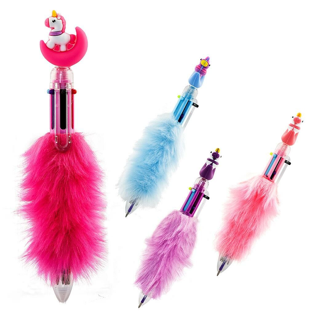 Mikro 5314A-24 Unicorn Peluşlu 6 Renk Tük. Kalem