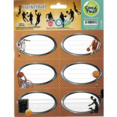 Basketbol (Yeni) Defter Etiketi (3 Yapraklı Paket)