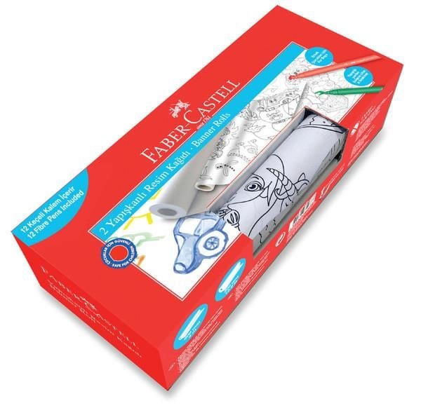 Faber-Castell Bask.Ypş.Resim Kağıdı Keçeli Kalemseti Erk