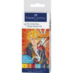 Faber-Castell 'Pitt Artist Pen Manga 6Lı Set, Shôn