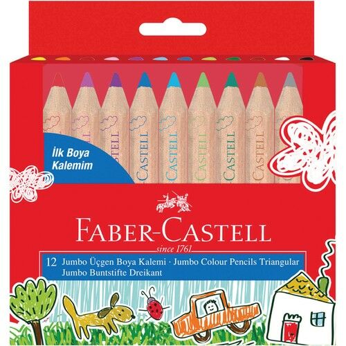 Faber-Castell Boya Kalemim Jumbo Yb 12 Renk
