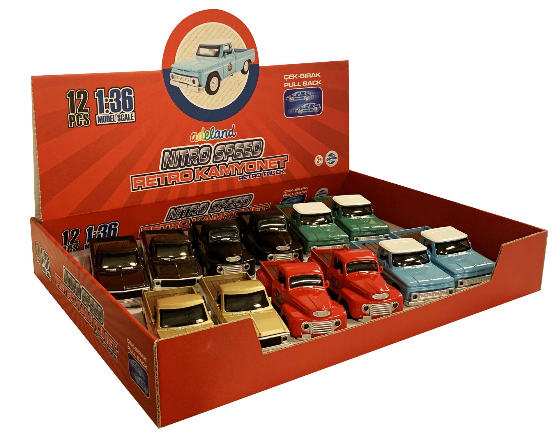 Nitro Speed 1:36 Çek Bır Retro Kamyonet