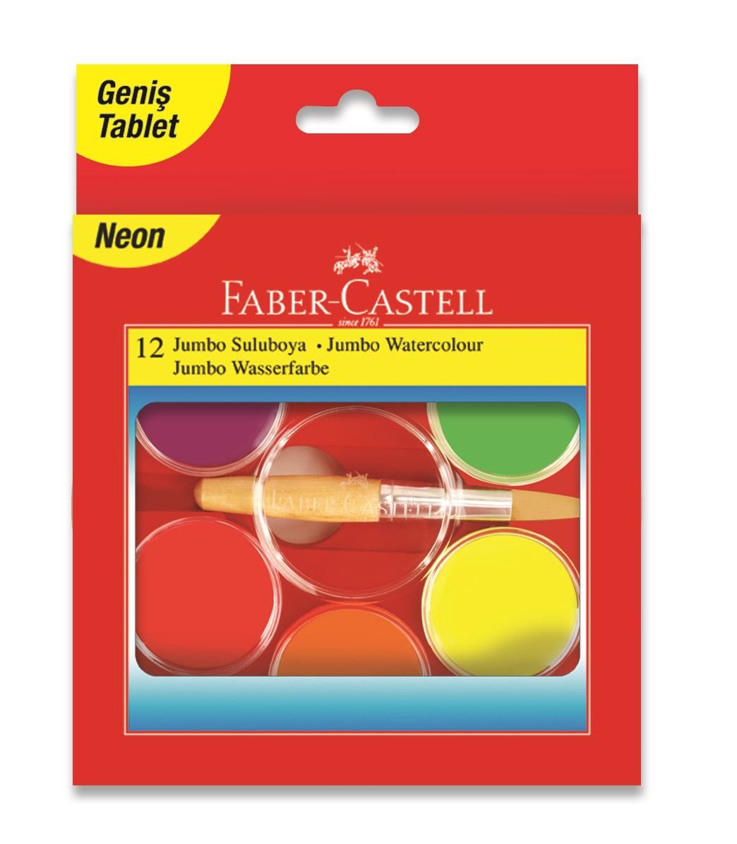 Faber-Castell Jumbo Suluboya 12 R.