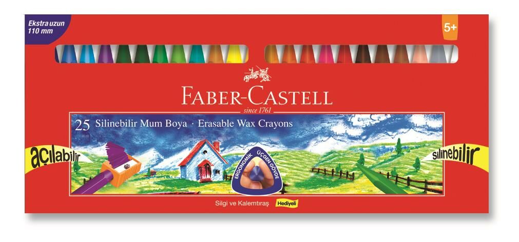Faber-Castell Silinebilir Mum Boya 25 R.