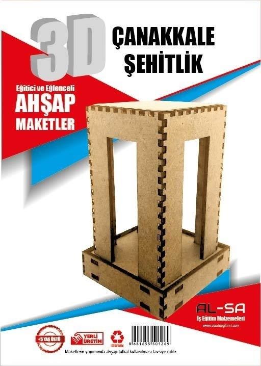 3D Ahşap Maket Çanakkale