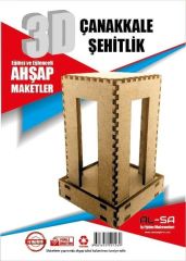 3D Ahşap Maket Çanakkale