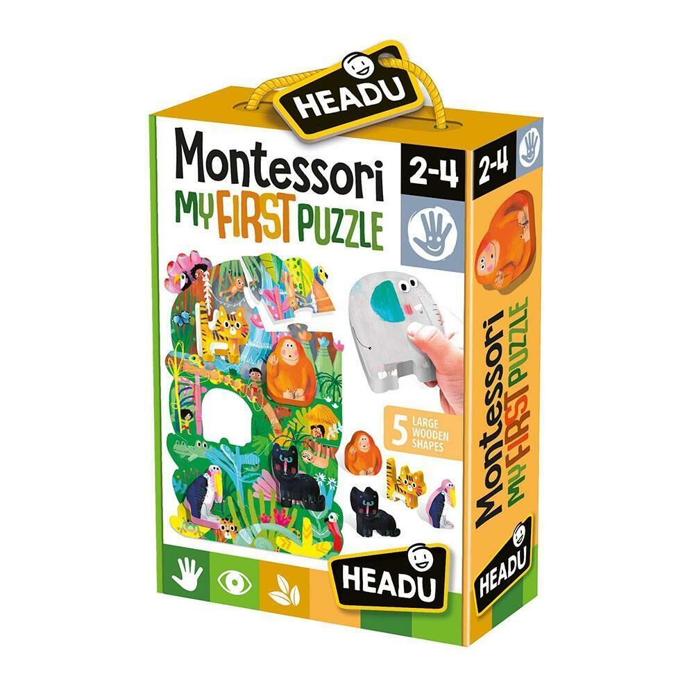 Headu Montessorı Fırst Puzzle The Jungle (2-4Yaş)