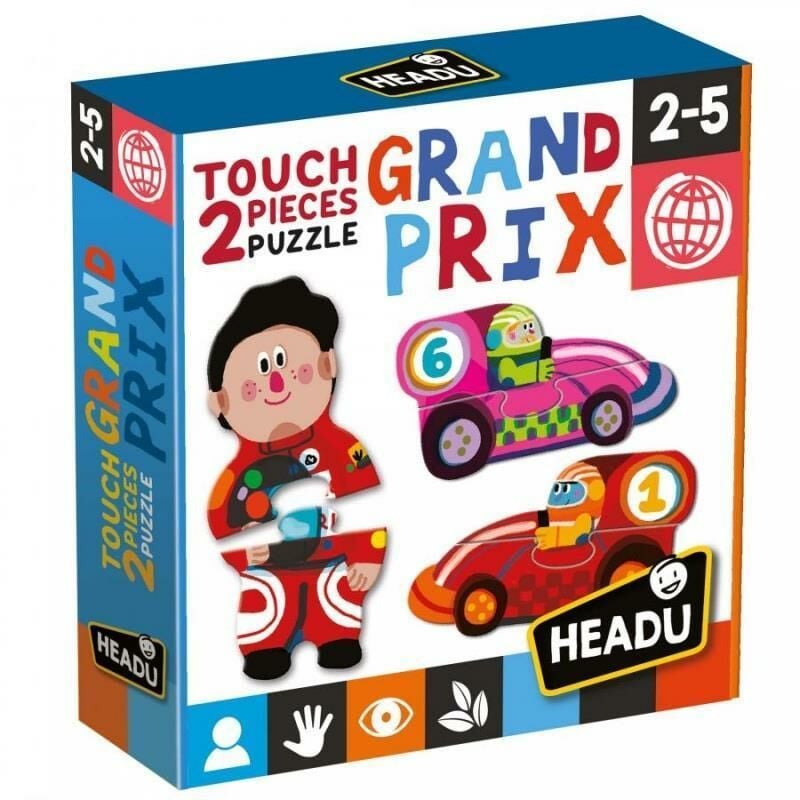 Headu 2 Pıeces Touch Puzzle Grand Prıx (2-5 Yaş)