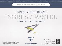 Clairefontaine Ingres Pastel 130Gr 18*24Cm 25Yp Uz