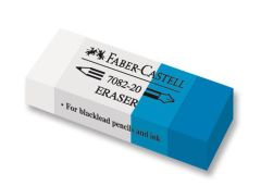 Faber-Castell 7082/20 Mavi-Beyaz Silgi