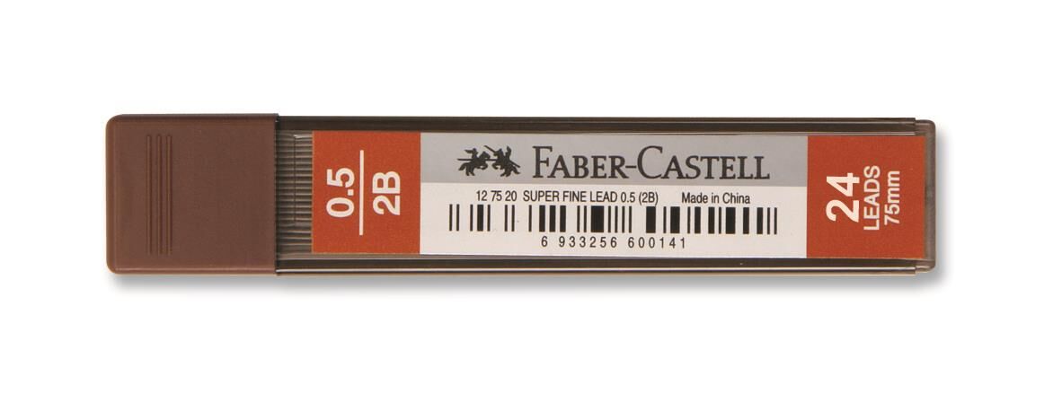 Faber-Castell Super Fine Min 2B 0.5 Mm (75 Mm)